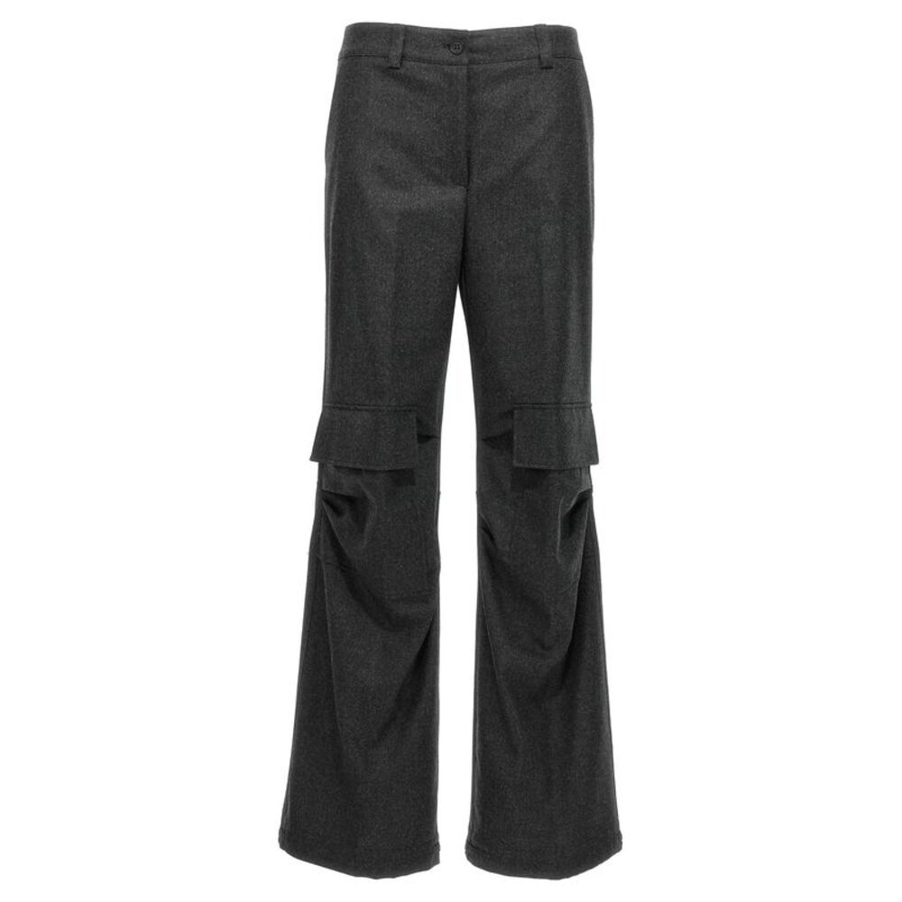 P.A.R.O.S.H. Gray Virgin Wool Cargo Women's Pants